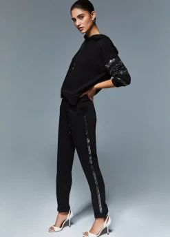 Pantaloni con strass