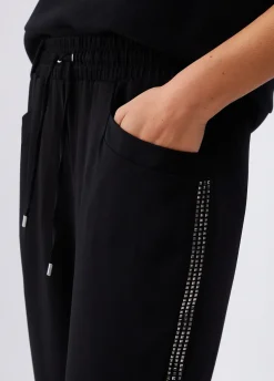 Pantaloni con strass