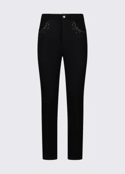 Pantaloni con strass