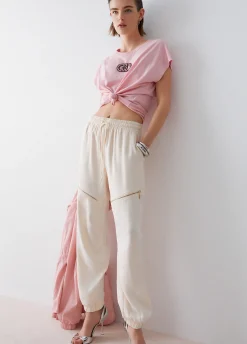Pantaloni con zip