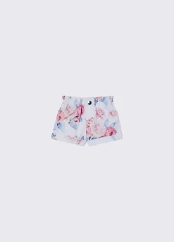 Pantaloni corti floreali