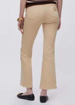 Pantaloni cropped a vita alta