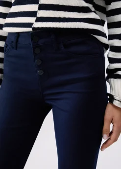 Pantaloni cropped a vita alta