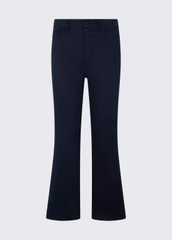 Pantaloni cropped a vita alta