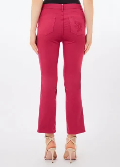 Pantaloni cropped a vita alta