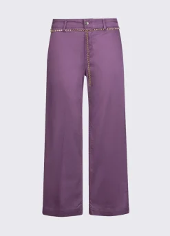 Pantaloni flare a vita alta