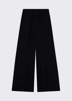 Pantaloni flare con bottoni logati