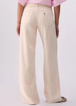 Pantaloni flare con cintura