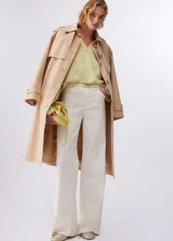 Pantaloni flare con cintura