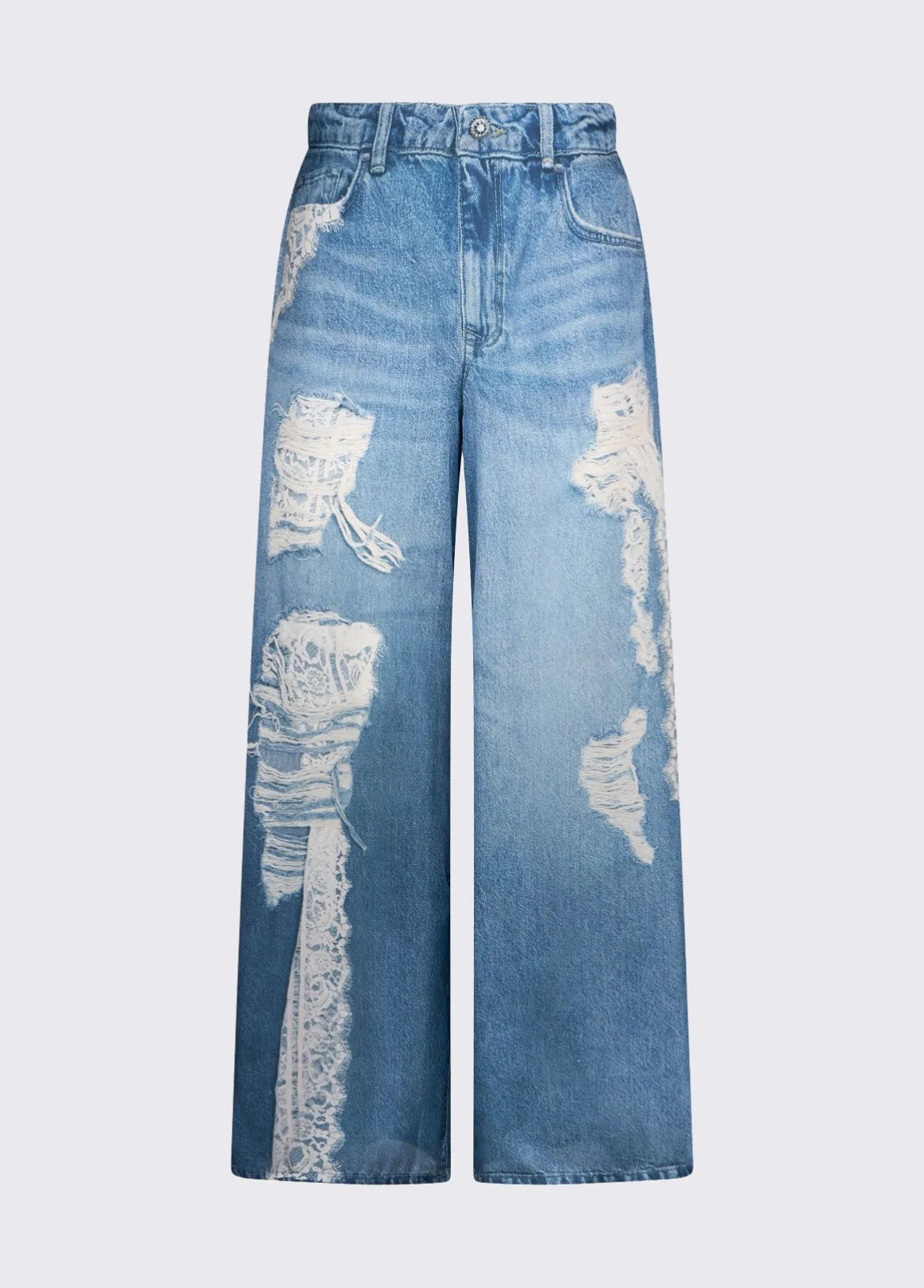 Pantaloni flare con stampa digitale