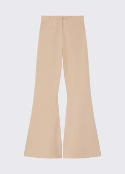 Pantaloni flare in jersey