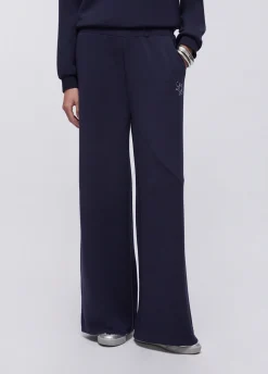 Pantaloni flare in scuba