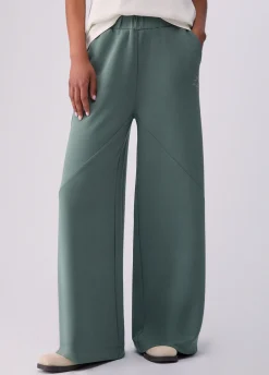Pantaloni flare in scuba