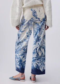 Pantaloni flare stampati