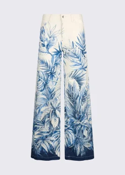 Pantaloni flare stampati