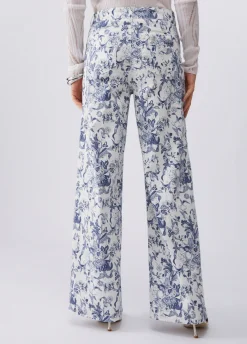 Pantaloni flare stampati