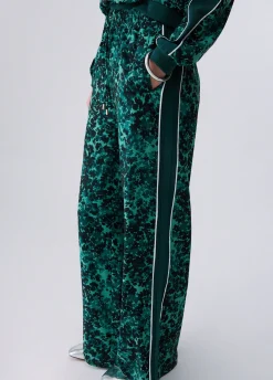 Pantaloni in crêpe stampato