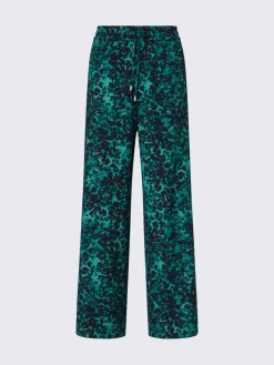 Pantaloni in crêpe stampato