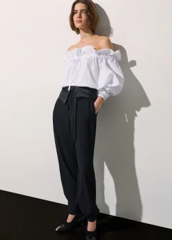 Pantaloni in envers satin
