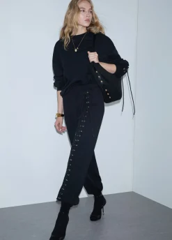 Pantaloni in felpa con stringhe