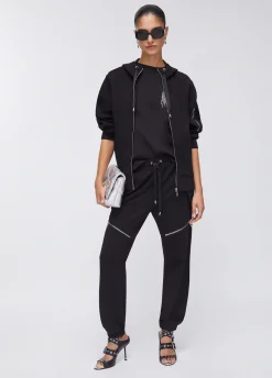 Pantaloni in felpa con zip