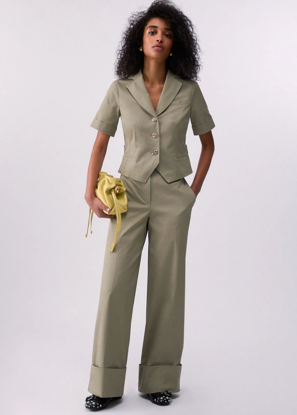 Pantaloni in gabardine