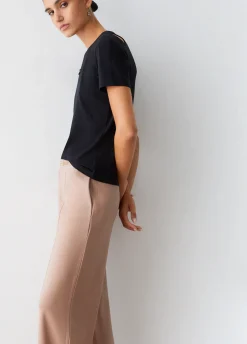 Pantaloni in jersey punto milano