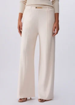 Pantaloni in jersey punto milano