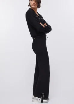 Pantaloni in maglia con perline