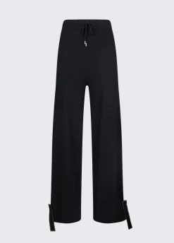 Pantaloni in maglia con perline