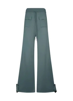 Pantaloni in maglia con perline