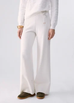 Pantaloni in maglia con stringhe