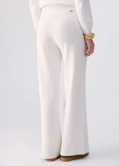 Pantaloni in maglia con stringhe