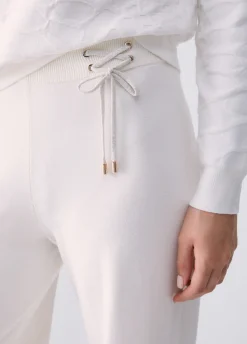Pantaloni in maglia con stringhe