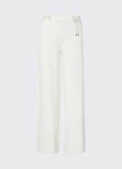 Pantaloni in maglia con stringhe