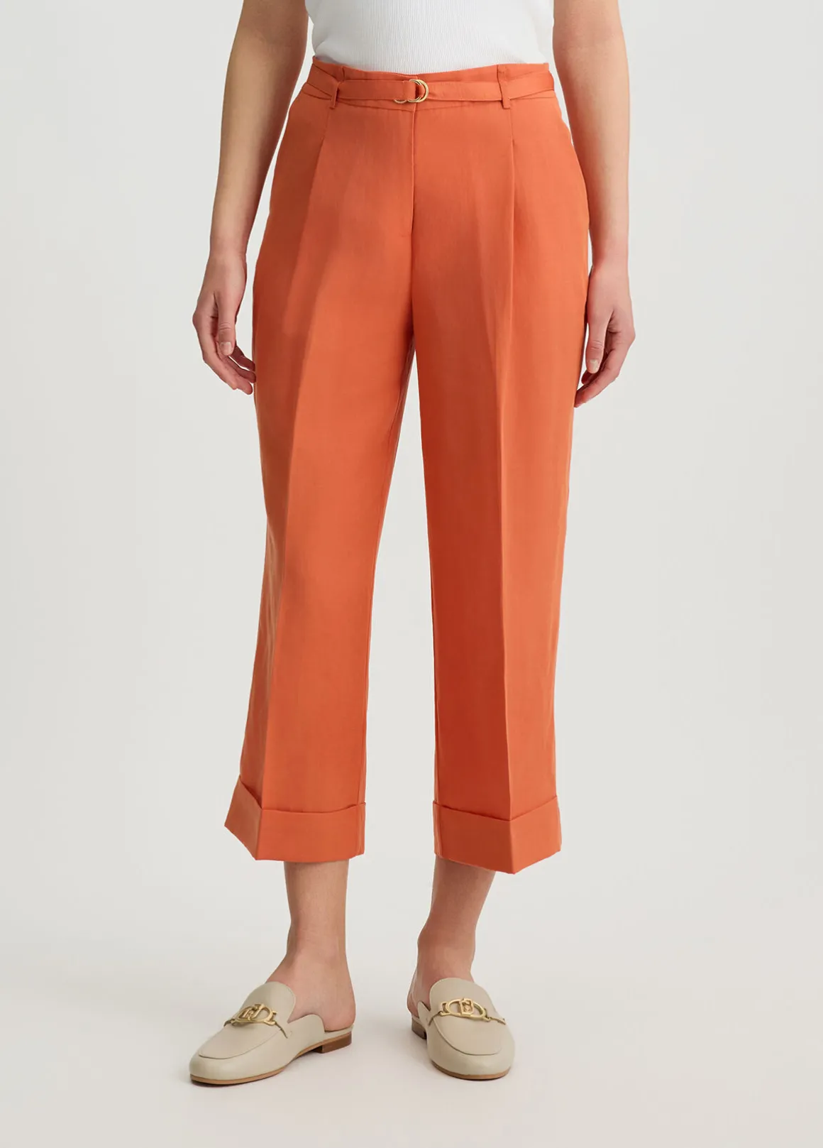 Pantaloni in misto lino