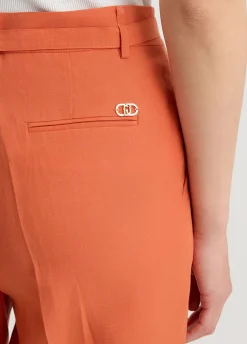 Pantaloni in misto lino