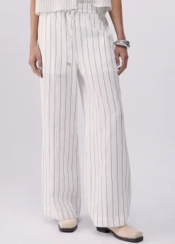 Pantaloni in misto lino