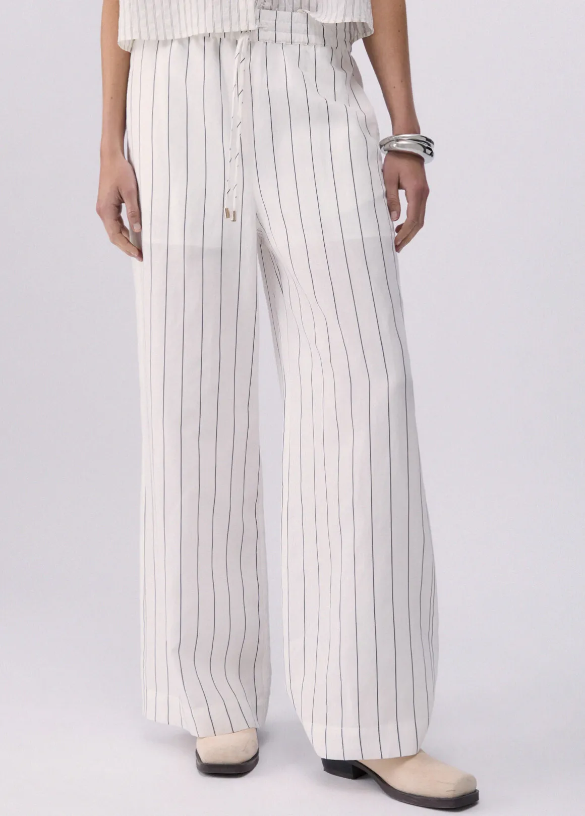 Pantaloni in misto lino