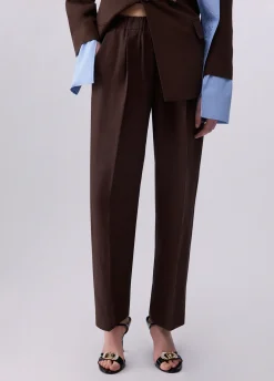 Pantaloni in misto lino
