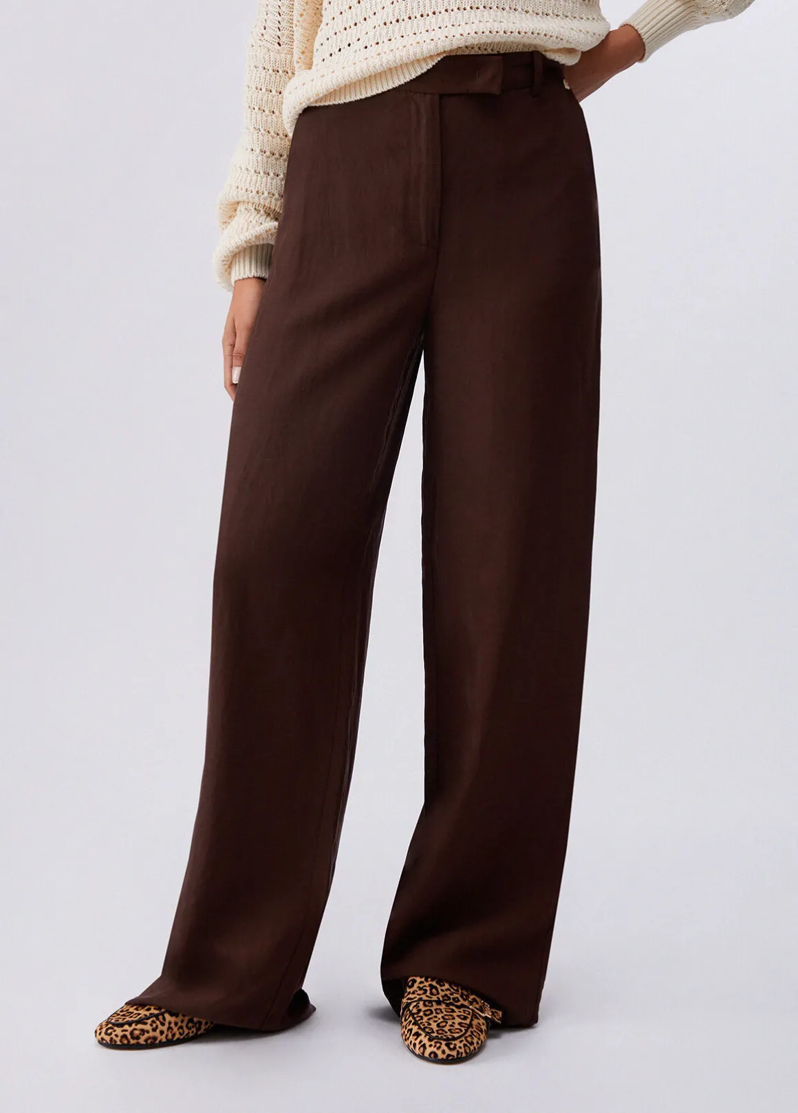 Pantaloni in misto lino