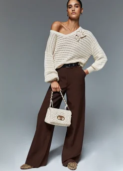 Pantaloni in misto lino