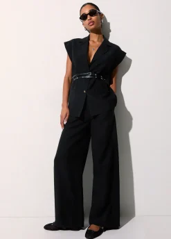 Pantaloni in misto lino