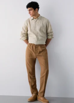 Pantaloni in misto lino