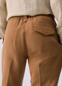Pantaloni in misto lino