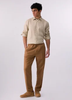 Pantaloni in misto lino