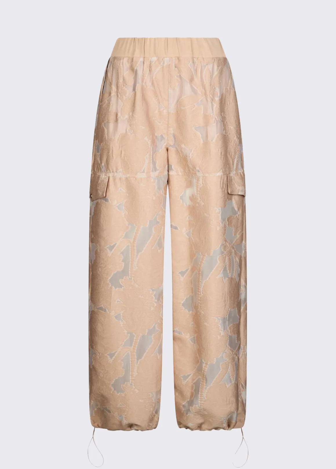 Pantaloni in organza jacquard