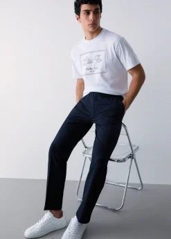 Pantaloni in seersucker
