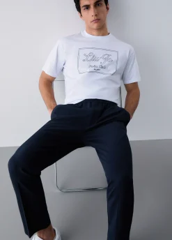 Pantaloni in seersucker