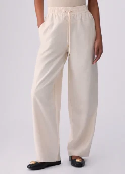 Pantaloni in tessuto iridescente